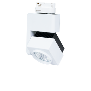20W Dimmable LED Track Light in white with adjustable orientation and sleek modern design for energy-efficient lighting