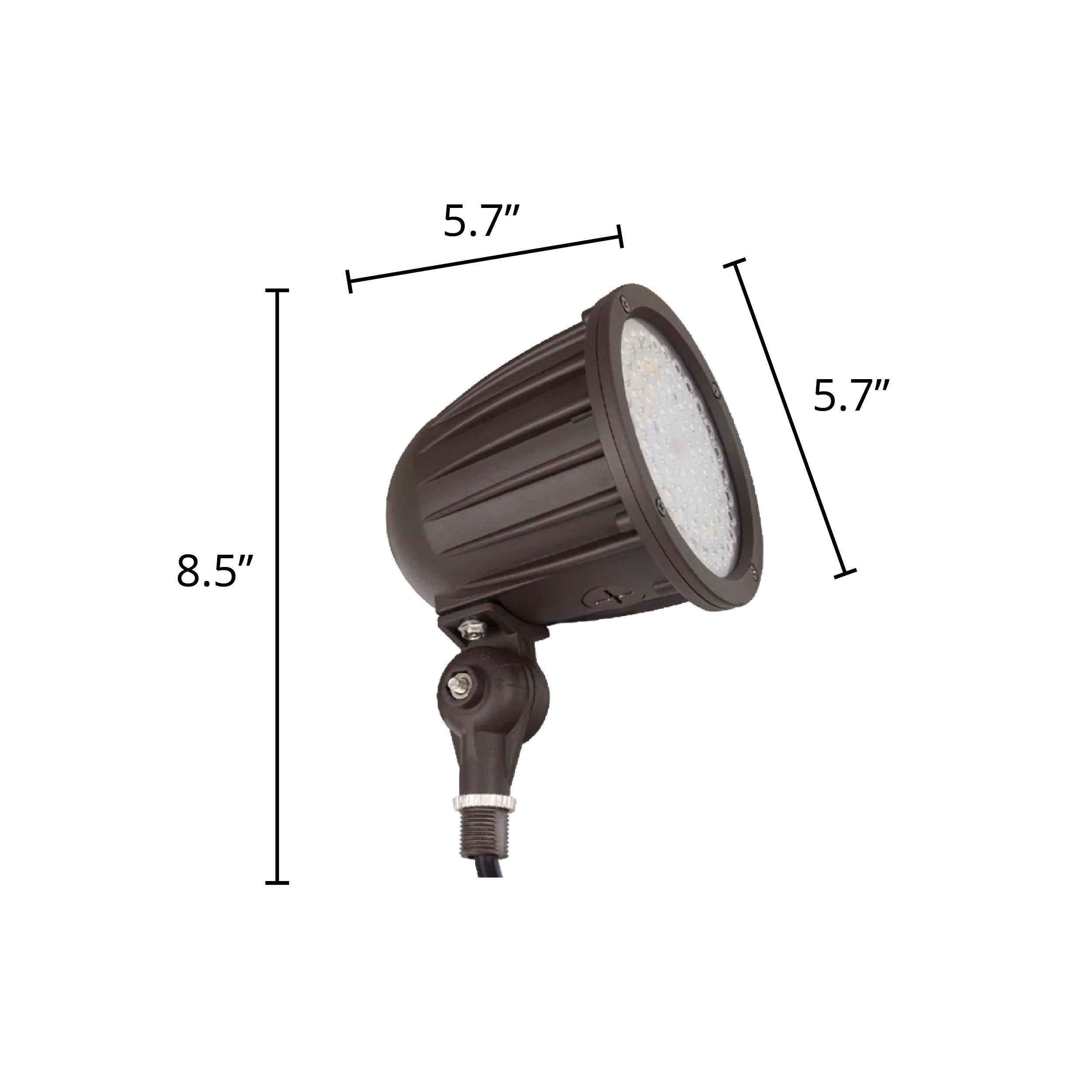 25W Selectable MaxLite LED Bullet Flood Light with Photocell