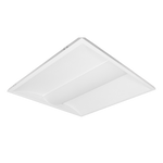 2x2 LED Troffer fixture with frosted lenses and sleek design for energy-efficient lighting upgrades in commercial spaces