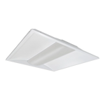 2x2 LED Troffer light fixture with adjustable wattage settings for energy-efficient ceiling installation