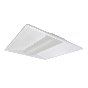 2x2 LED Troffer light fixture with adjustable wattage settings for energy-efficient ceiling installation