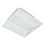 square-shaped, white LED troffer light