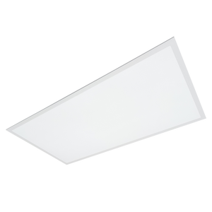 2x4 LED Panel Light with 5 color temperatures and wattages for versatile ceiling installation in various settings