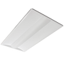 2x4 LED Troffer light fixture with sleek white finish and diffused lens for efficient indoor lighting applications