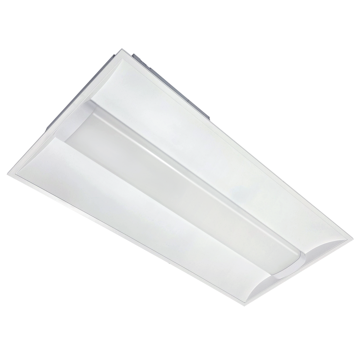 Rectangular 2x4 white LED troffer light