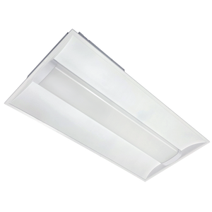 Rectangular 2x4 white LED troffer light