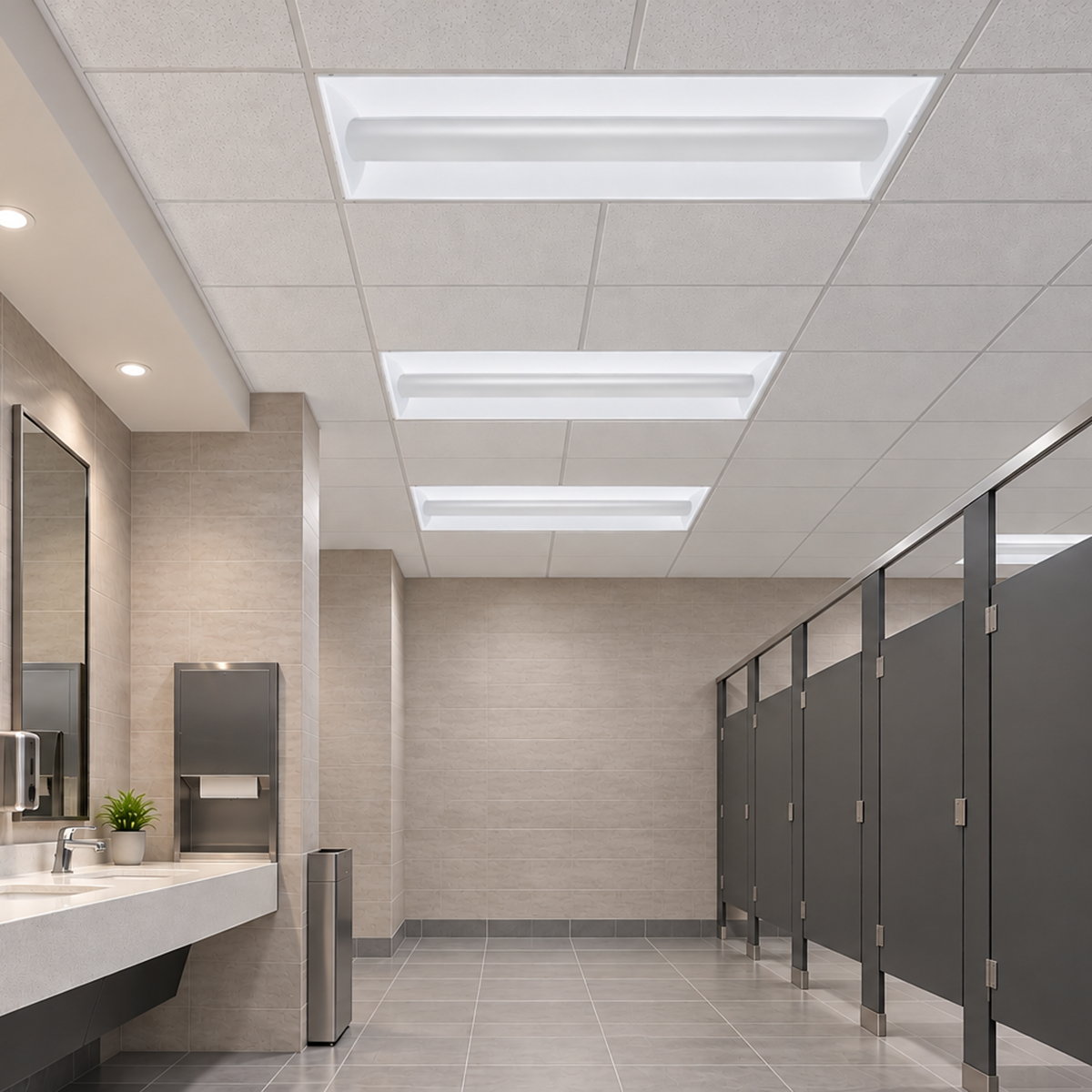 2x4 LED Troffer 72W Selectable for High Ceilings and Demanding Spaces