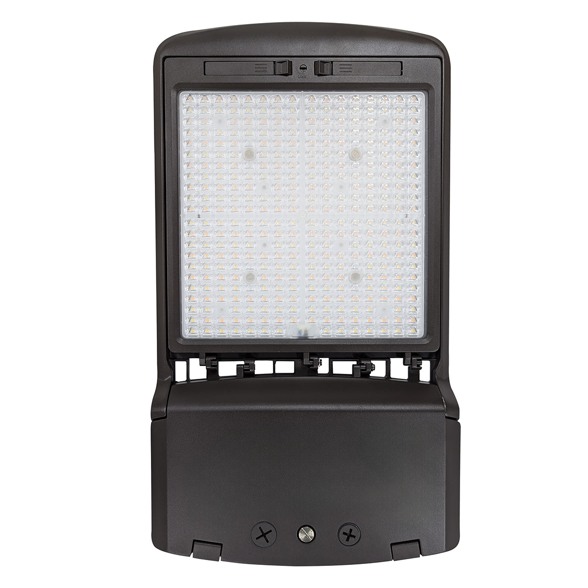Selectable Shoebox Area Light with Field-Swappable Optics