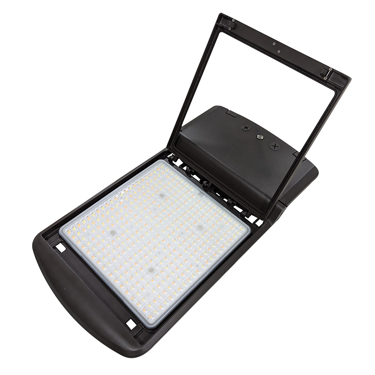 LED Shoebox Area Light - 3 CCT - Swappable Optics - 150/120/100W