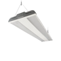 480W LED Linear High Bay Panel suspended, showcasing its sleek design and efficient high-output lighting for large spaces