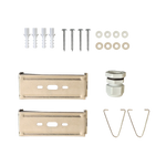 Mounting brackets screws anchors washers v-hooks and a cable connector for 4ft LED Vapor Tight High Bay 3 CCT 155W 185W 200W