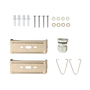Mounting brackets screws anchors washers v-hooks and a cable connector for 4ft LED Vapor Tight High Bay 3 CCT 155W 185W 200W