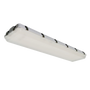 4ft LED Vapor Tight High Bay light with durable housing and adjustable 3 CCT settings for industrial use