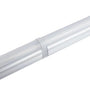 Close up of 8ft LED Narrow Strip Light linked with connector for continuous lighting in commercial spaces