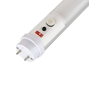Close-up of a 4ft Emergency LED Tube 14W Type B with push-button and switch for emergency mode control