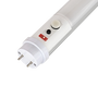 Close-up of a 4ft Emergency LED Tube 14W Type B with push-button and switch for emergency mode control