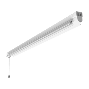4ft LED Shop Light Linkable 23W Maxlite SL Series with pull chain and sleek white design for bright workspace lighting