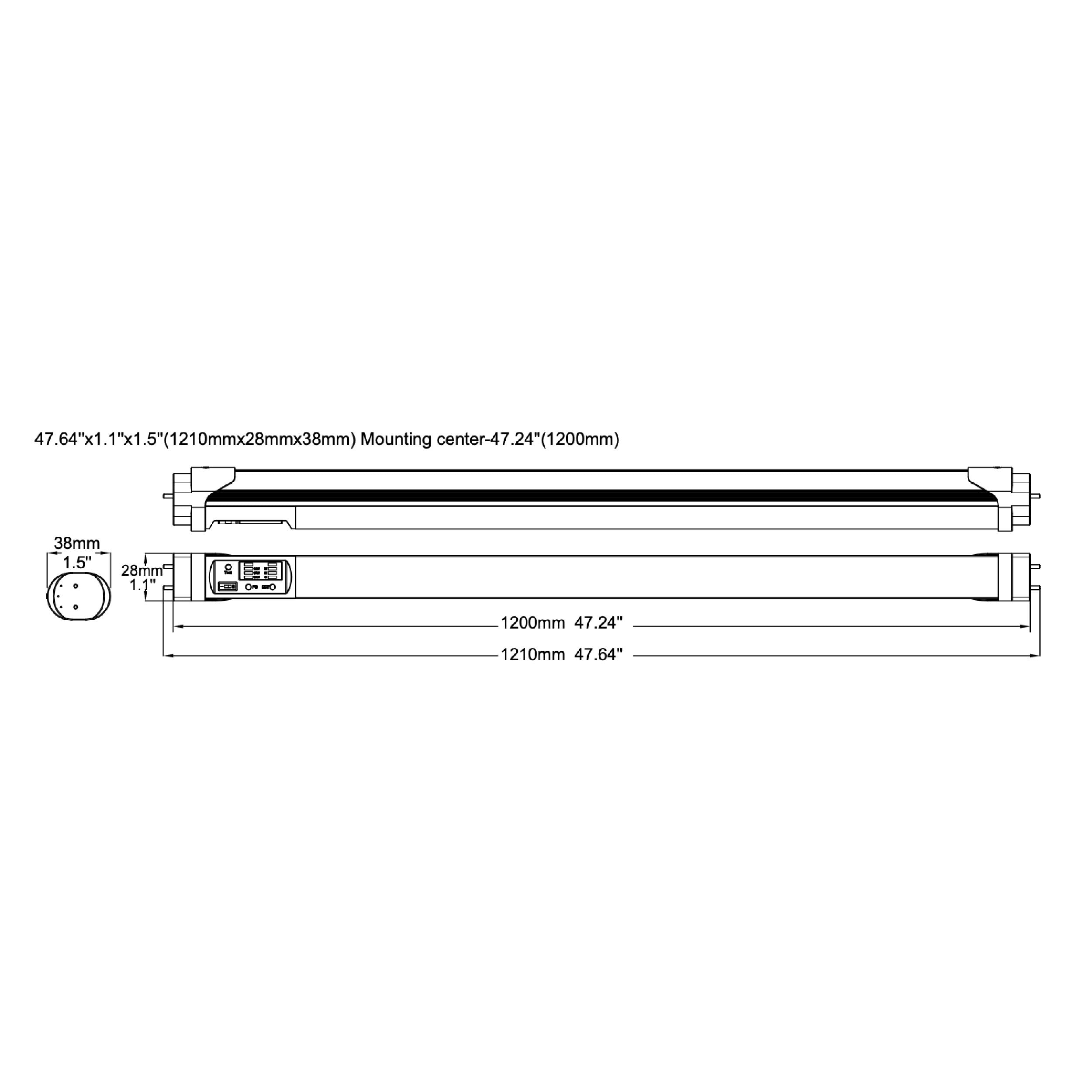 4ft 18W Selectable LED T8 Emergency Tube