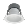 4" Architectural LED Downlight with white trim, designed for recessed lighting and flicker-free dimming.