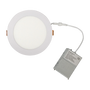 6" LED Wafer Light with 5 CCT options and 12W power featuring ultra-slim, canless design and driver connection