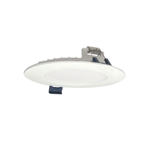 4 inch Non-Metallic LED Wafer Light 5-CCT 10W Nora FLAT with spring clips for easy installation and low-clearance ceilings