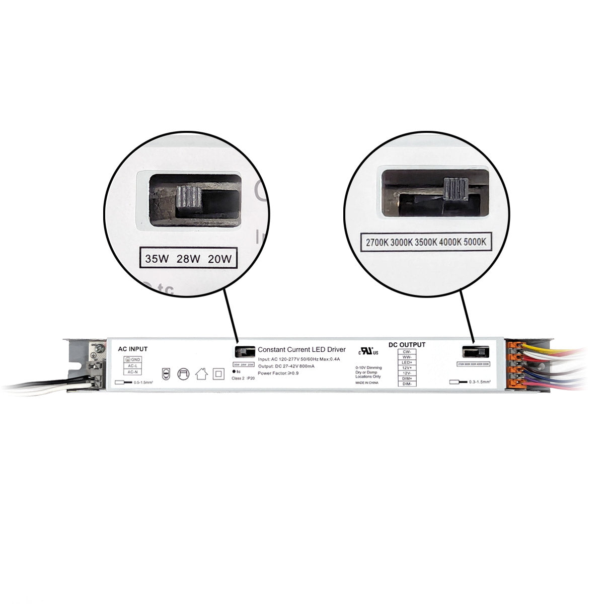 LED High Lumen Magnetic Retrofit Kit for 2x4 Troffer - 5-CCT - 30W/38W/46W