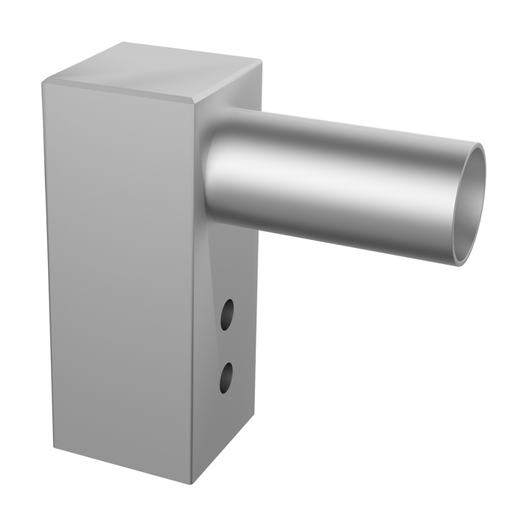 L-Shape Pole Mount Adapter for 100x100 mm square pole