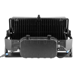 The back view of the 600W LED stadium light from ELEDLights. You can see the connections from the driver to the fixture & from the driver box out to the power connection.