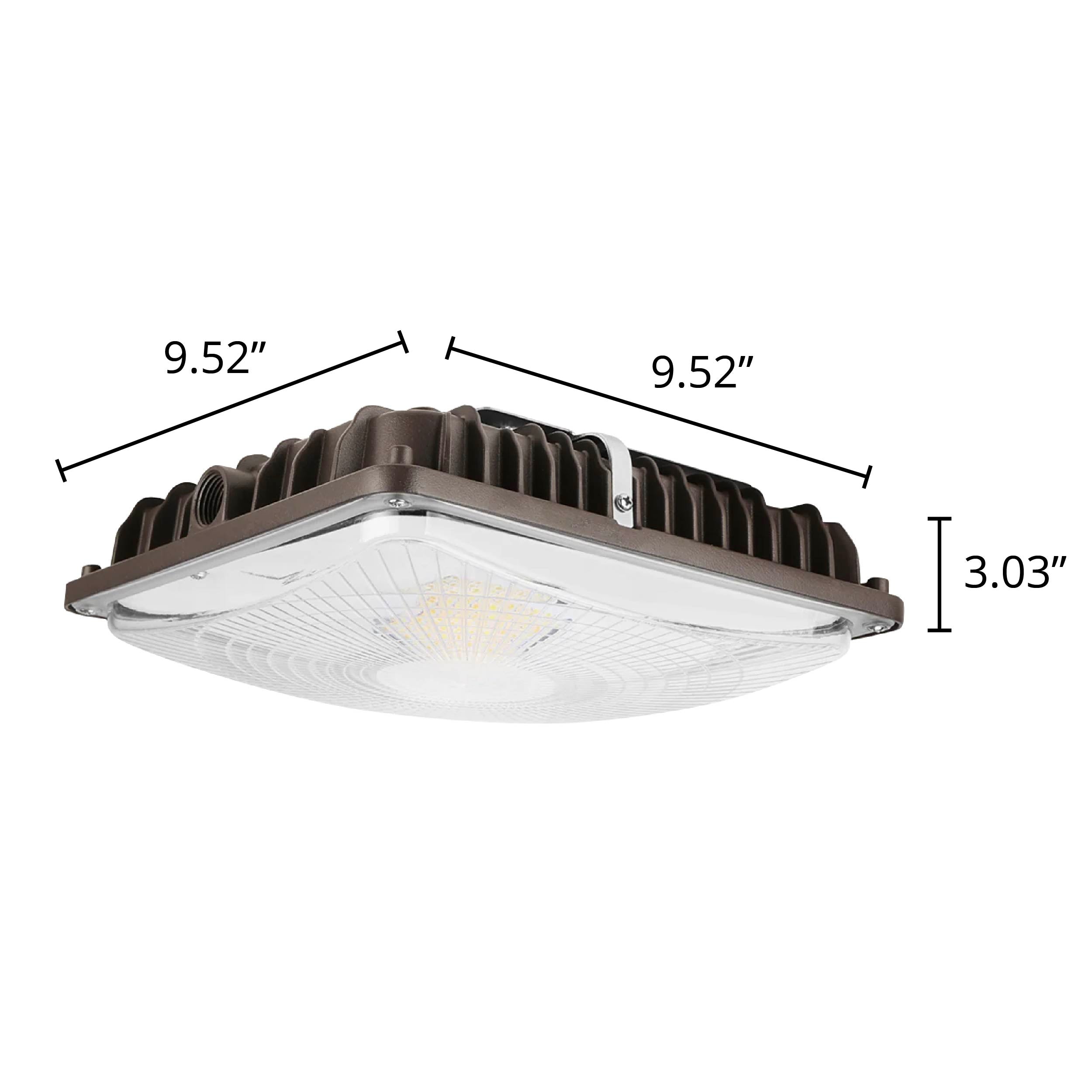 60W Selectable LED Canopy Light, Heights Up to 14ft