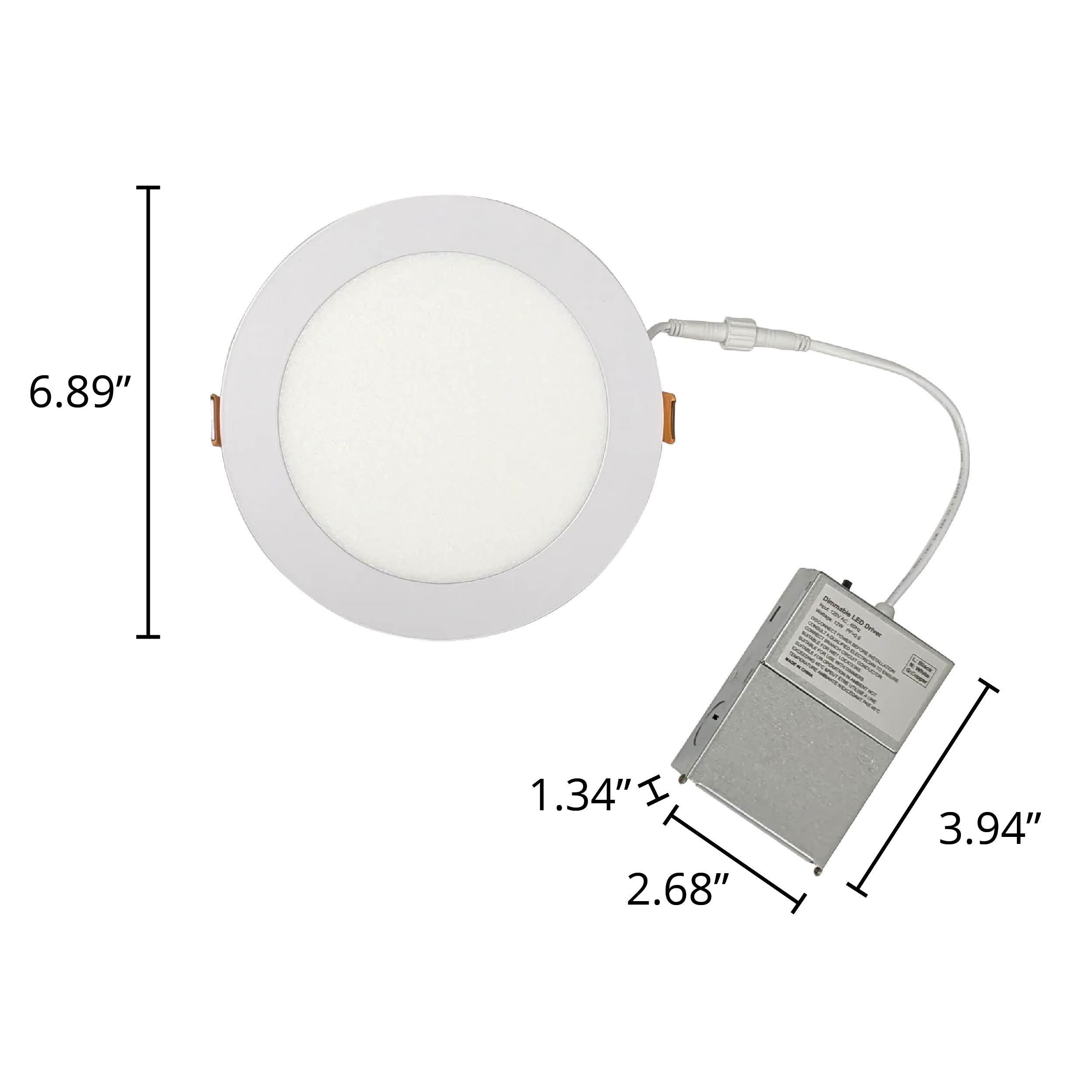 6" 12W Selectable LED Wafer Light