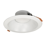 6" LED Downlight 5-CCT 15W Nora Theia with white trim and integrated pre-wired junction box for easy installation