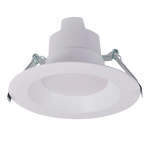 6" Universal LED Downlight 5-CCT with white baffle trim and adjustable wattage for versatile ceiling installation
