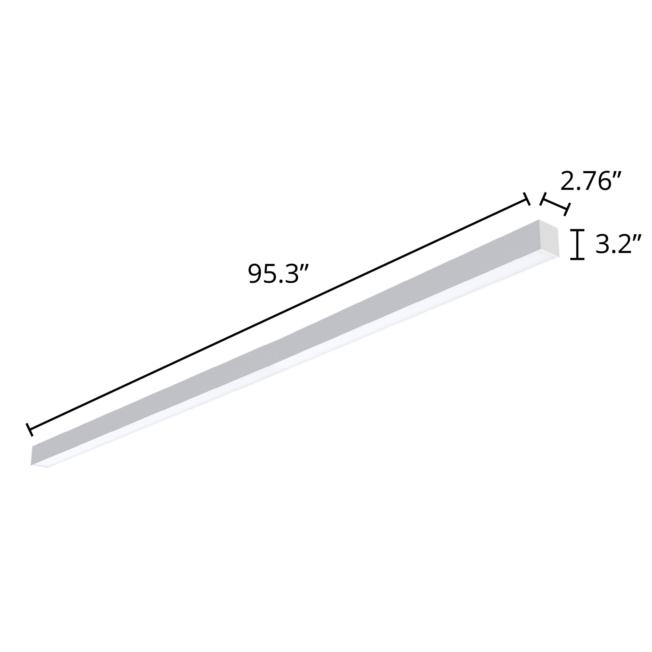 8ft 100W Selectable Architectural LED Linear Up/Down Light