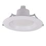 10 inch Universal LED Downlight with white baffle trim and slim design for versatile ceiling installation