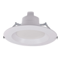 6 Universal High Lumen LED Downlight with white baffle trim and adjustable wattage and color temperature settings