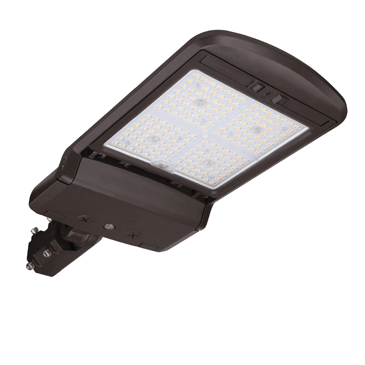 LED Shoebox Area Light - 3 CCT - Swappable Optics - 150/120/100W