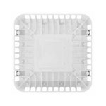 Top view of white die-cast aluminum housing for LED Canopy Light 150/120/90/60W with ventilation slots