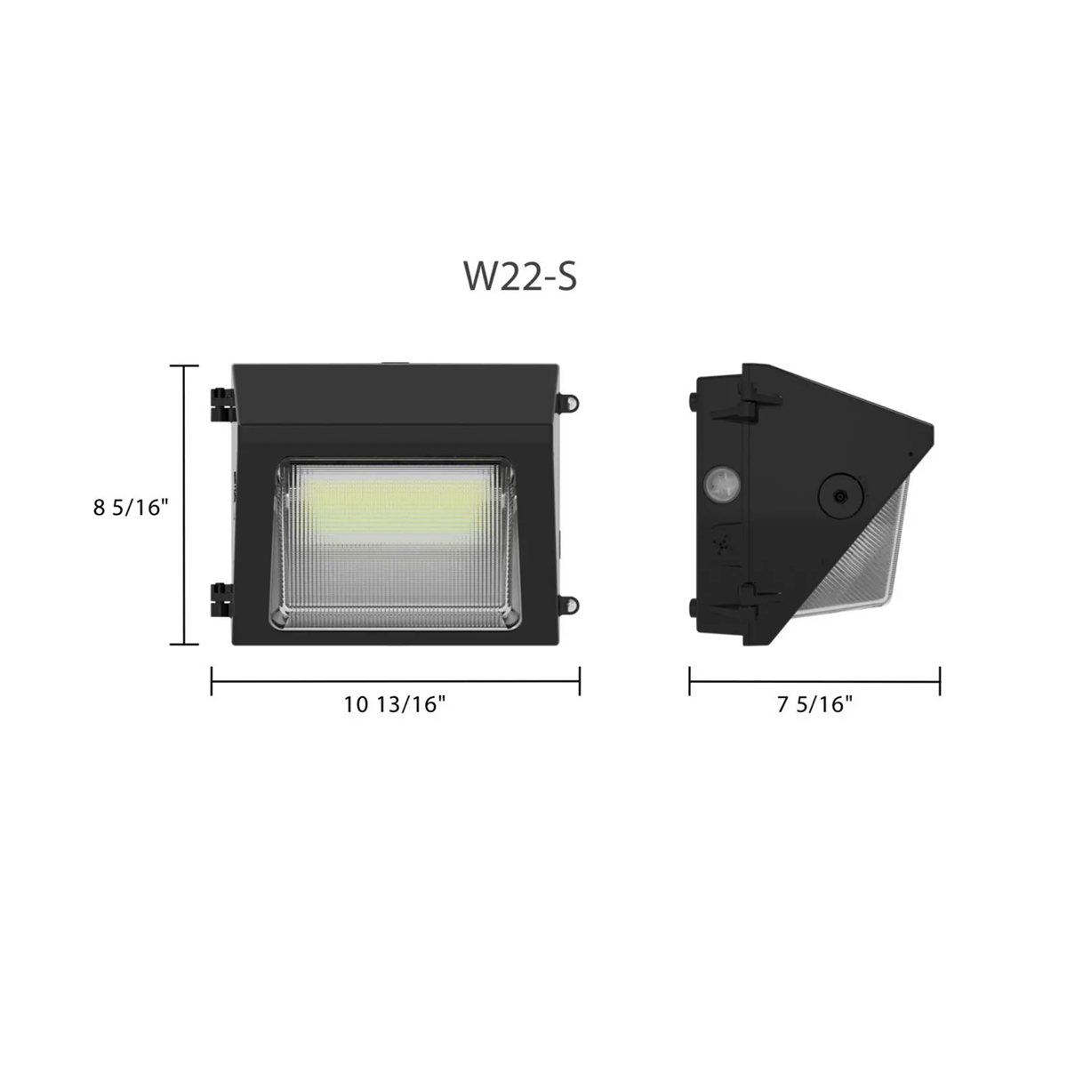 30W Selectable RAB W22 Semi Cutoff Adjustable Forward Throw LED Wall Pack