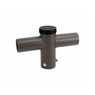 Tenon Adapter w 2 Horizontal Tenons 180˚ Apart bracket in dark bronze for mounting fixtures on 2-3/8 inch round tenons
