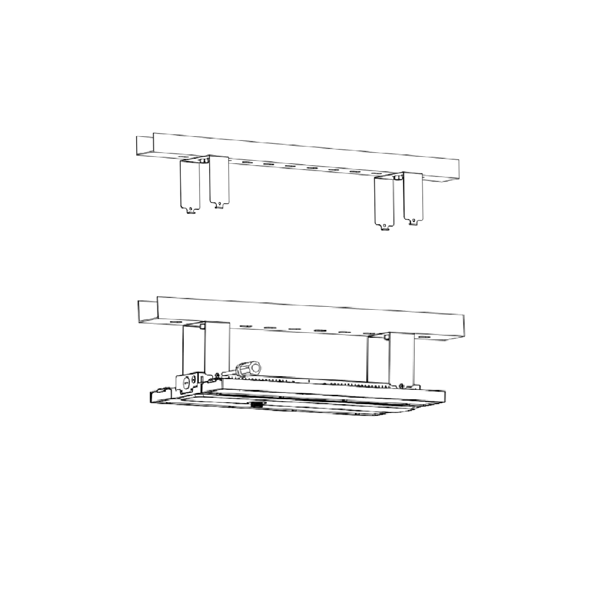 Surface Mount Kit for MaxLite HLV High Bays
