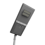 Hybrid Solar Area Light with Grid Backup 45W shown mounted with LED panel and sensor on adjustable pole.