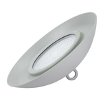 LED High Bay 200W 26,000 lm light fixture with smooth dome, NSF certified for washdown and food safety areas.