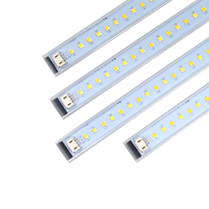 Close-up of LED light strips for LED Magnetic Retrofit Kit for 2x8 or 1x8 Troffer with quick-connect plugs