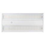 Linear LED High Bay light fixture with swappable optics and dual color temperature settings for versatile industrial use
