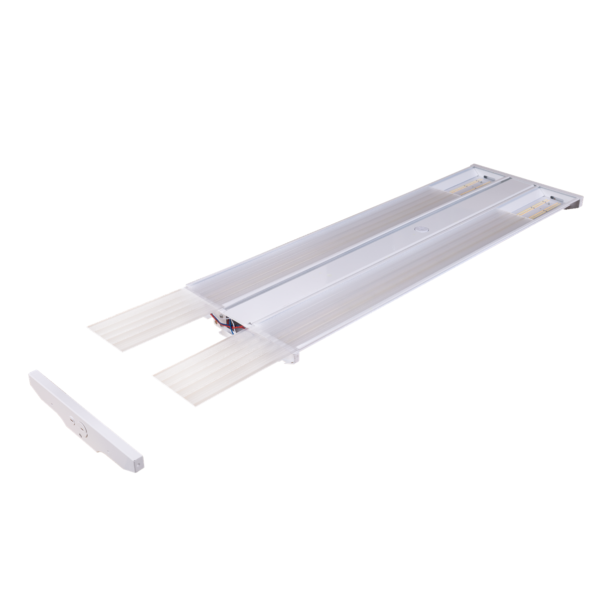 200W Selectable Linear LED High Bay, Swappable Optics, Ceilings 15 to 30 ft