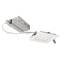 4" Square LED Downlight 5-CCT 10W with pre-wired junction box and slim recessed design for easy installation