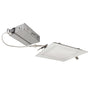6" Square LED Downlight 5-CCT 13.5W Nora FLIN E with pre-wired junction box and slim recessed design