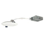 4 inch Non-Metallic LED Wafer Light with driver box connected by wire for easy installation and flexible placement