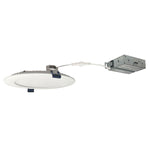 6 inch Non-Metallic LED Wafer Light 5-CCT 13.5W Nora FLAT with pre-wired junction box and spring clips