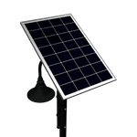 Tilt-adjustable solar panel for Decorative Solar Street & Area Light - 50W with sturdy mounting for optimal sunlight capture